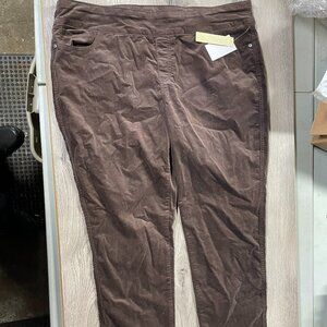 Napa Valley Womens Pants: Pull On Comfort Waistband Hidden Elastic: Size 16W NEW